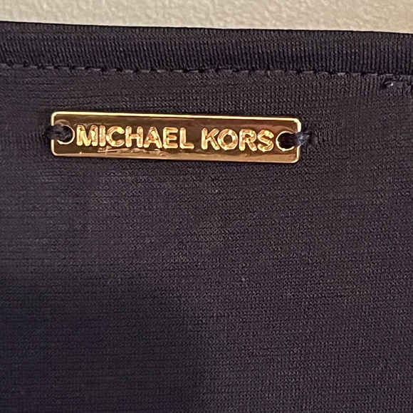 SELLING MICHAEL KORS BLOUSE SIZE M COLOR NAVY BLUE ELASTIC WAIST BAND FOR WOMEN - Picture 10 of 13